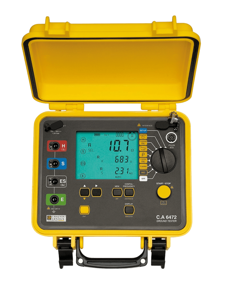 Advanced 3P/4P Earth Tester - KRYKARD CA 6472 Earth Tester for 3P/4P